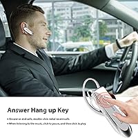 Vista 3 de Headset funciona para Xiaomi Mi 11 in Ear Bluetooth 5.0 auricular inalámbrico, IPX3 impermeable, 24h micrófonos duales, reducción de ruido doble