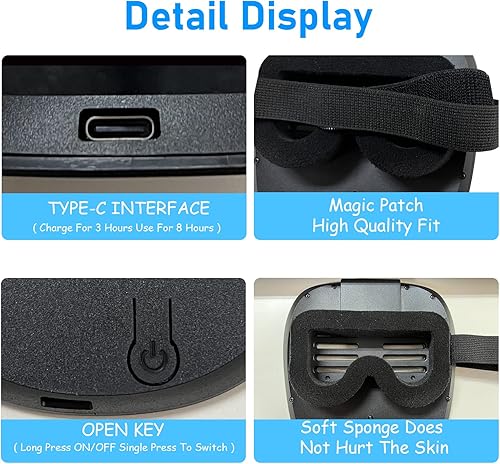 Miniatura 6 de Depointer Life Máscara LED con detección de gestos, máscara transformadora unisex con luz LED para disfraz, cosplay, fiesta, mascarada