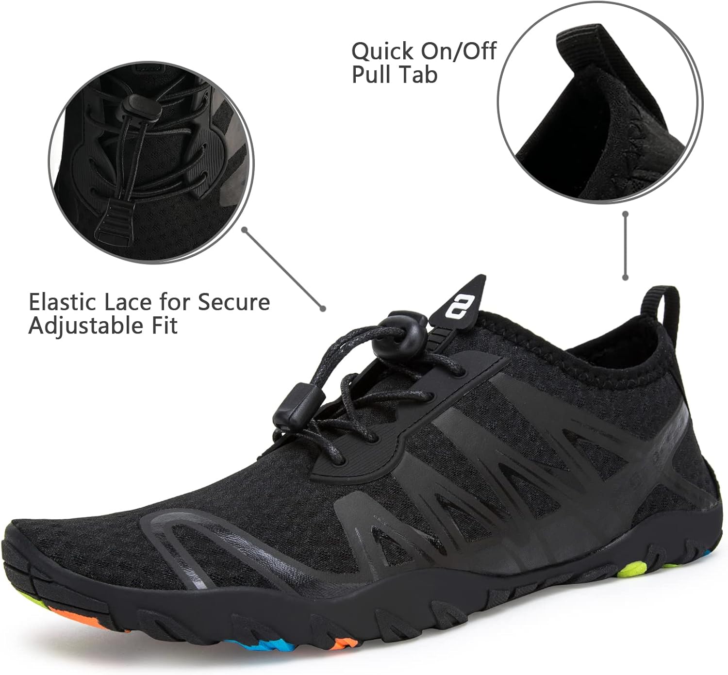 WateLves Water Shoes Mens Womens Barefoot Beach Swim Shoes Quick-Dry Aqua Socks Pool Shoes for Surf Yoga Water Aerobics - Image 4