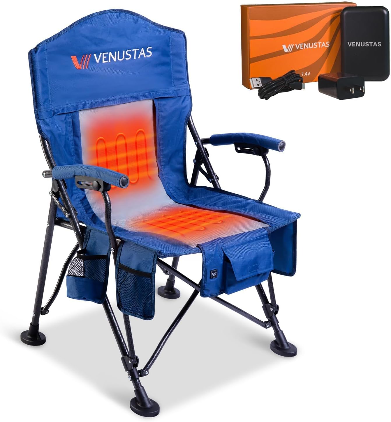 Venustas Heated Camping Chair with Removable Cushion