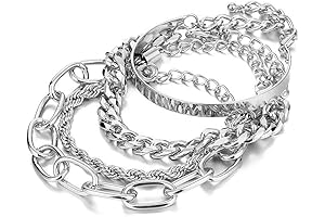 Silver Chunky Bracelet for Women