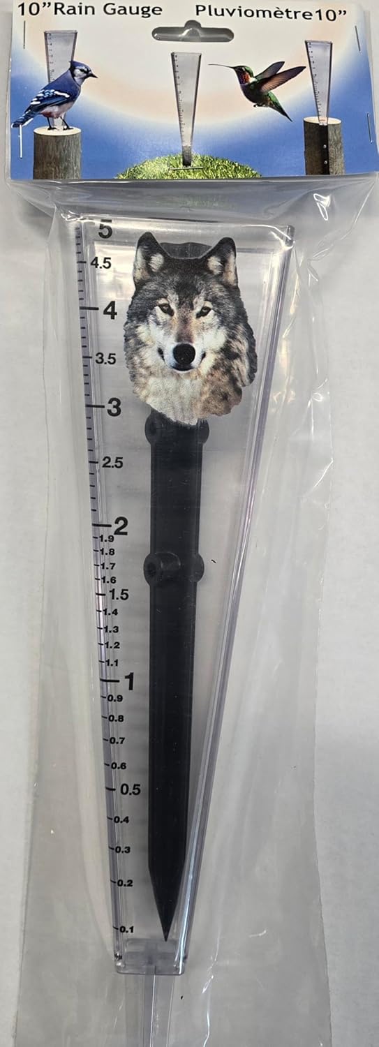 10" Rain Gauge - Wolf