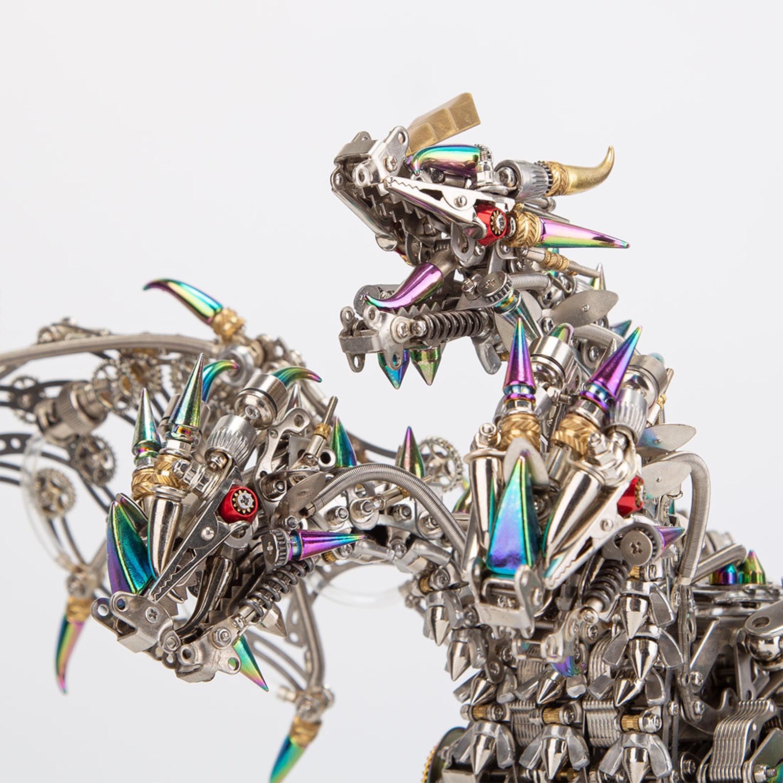 Gorekia 3D Metall Puzzle, DIY Punk Mythische Kreatur Drachen Modell Bausatz Kreative Ornamente (2900+PCS)