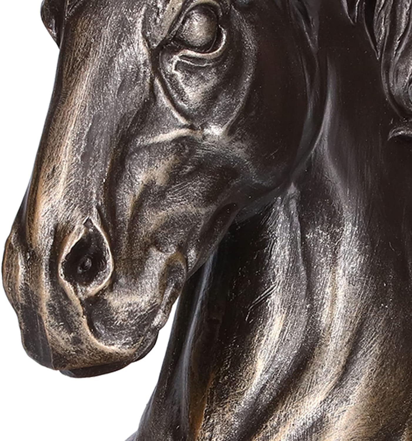 Decorative Horse Bookends, Multifunctional Horse Sculpture Ornament, Horse Book Stand for Shelves, Home Décor, Desktop Decoration(Bronze)