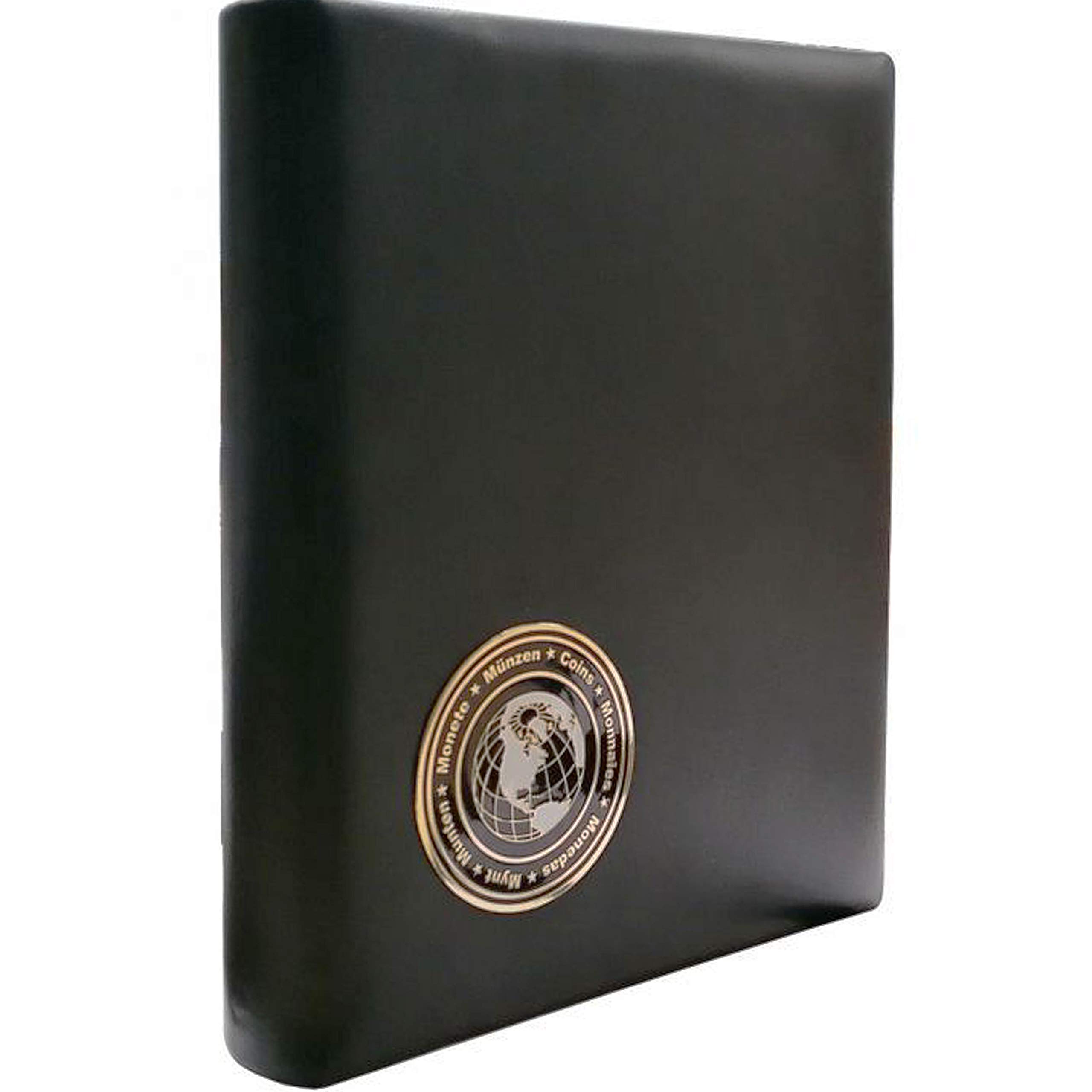 Safe 7571 Visit World - Tarjetero, Porta Tarjetas, Funda para 80 tarjetas de visita (piel), color negro