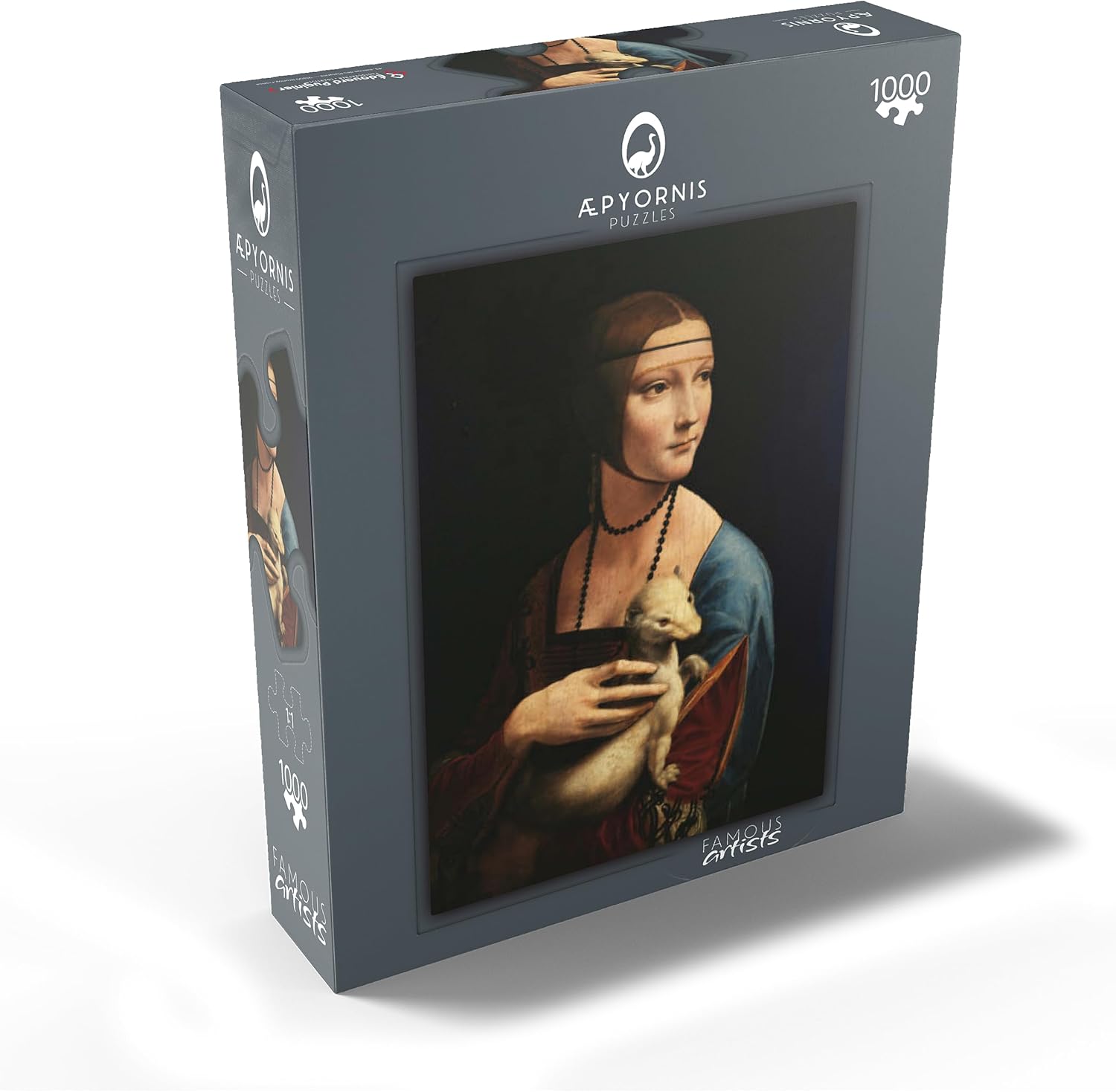 MyPuzzle Lady with The Ermine By Leonardo Da Vinci - Premium 1000 Piece Jigsaw Puzzle for Adults