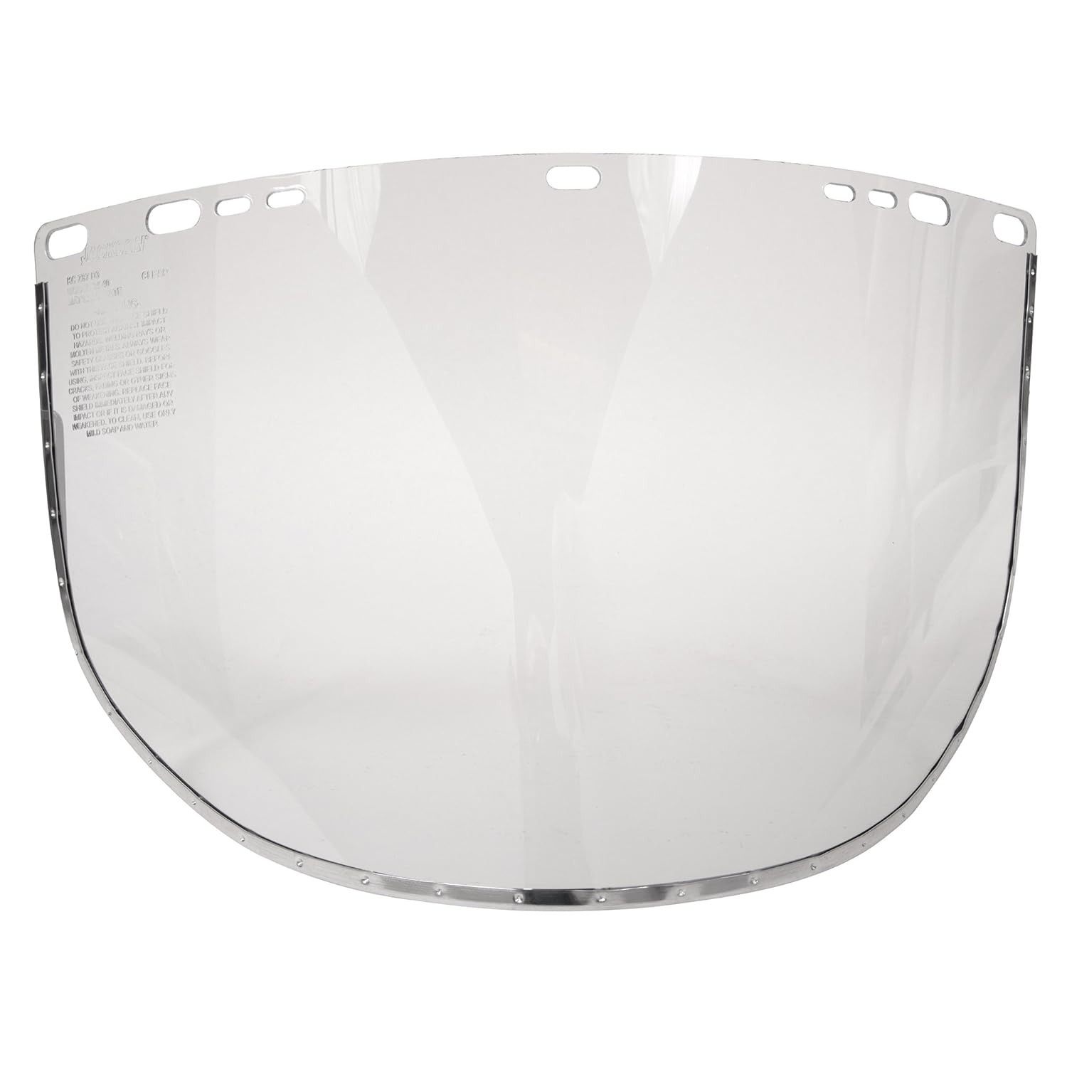 Jackson Safety Face Shield Window for Jackson Safety Headgear, 9" x 15.5" x 0.04", Aluminum Bound Acetate, Clear (Case of 24), 29079