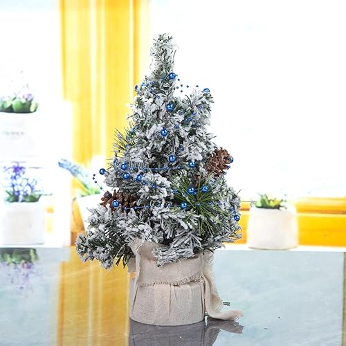 Miniatura 8 de DomeStar 36 cuerdas de perlas azules para velas flotantes, cuerdas de cuentas artificiales, perlas de imitación azules, rellenos de jarrón para mesa