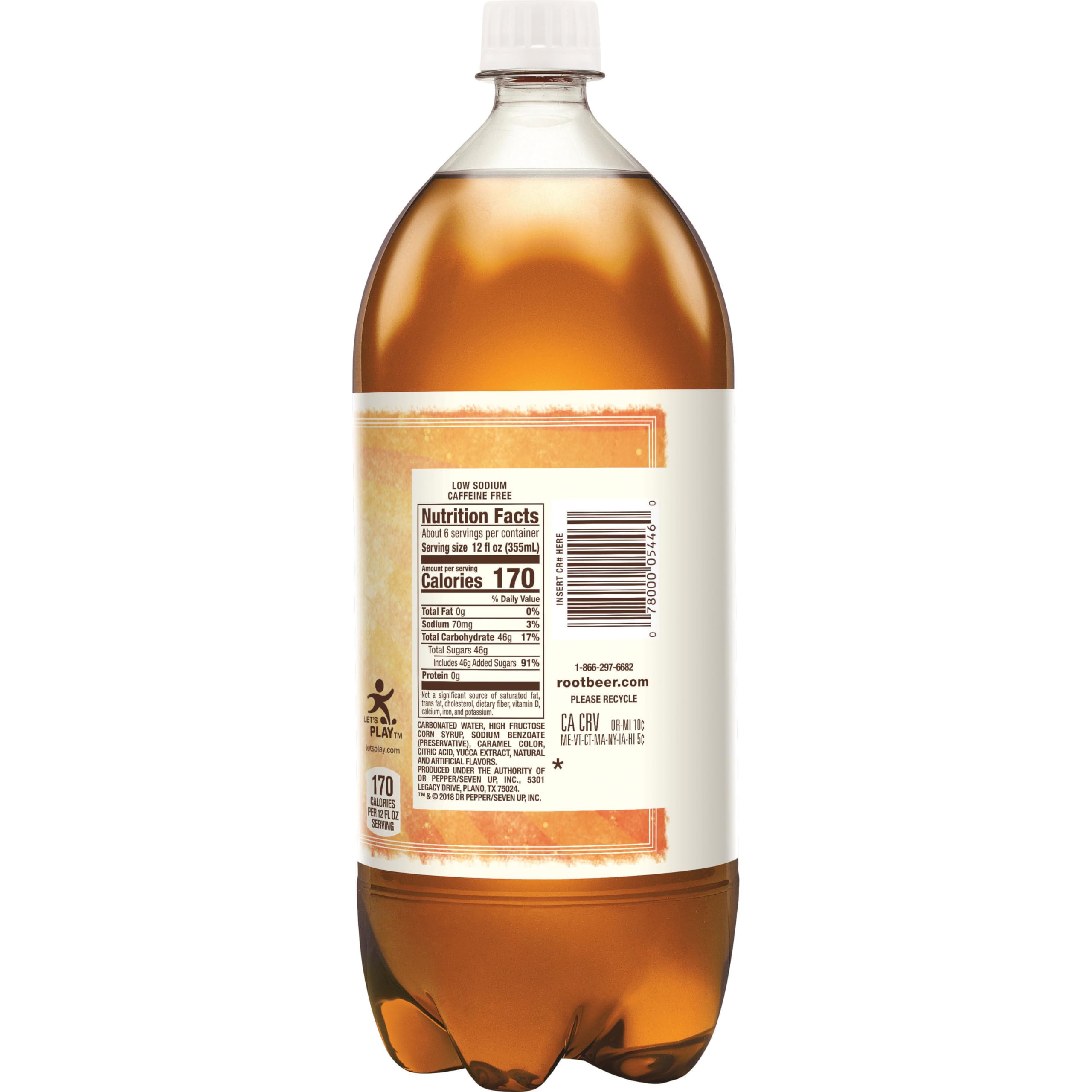 A W Cream Soda 2 L bottle — view 11