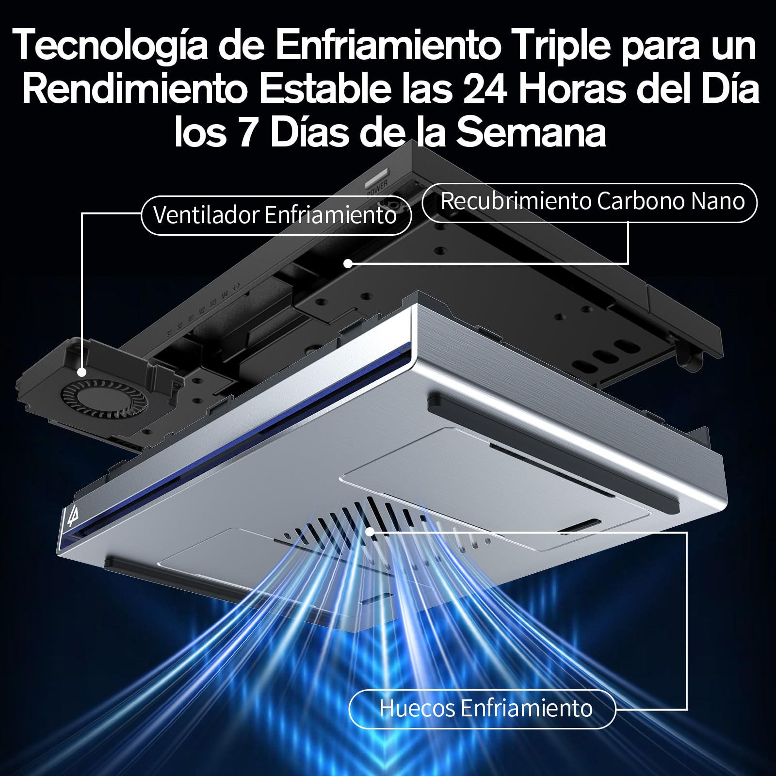 LincStation N2 NAS 6 Bahías - Intel N100 4 Núcleos | 10 GbE | 16GB LPDDR5 | 128G eMMC | 2 Discos Duros SATA de 2,5" + 4 Ranuras M.2 NVMe | 2 Años Garantía | HDMI 4K | Almacenamiento Conectado a La Red