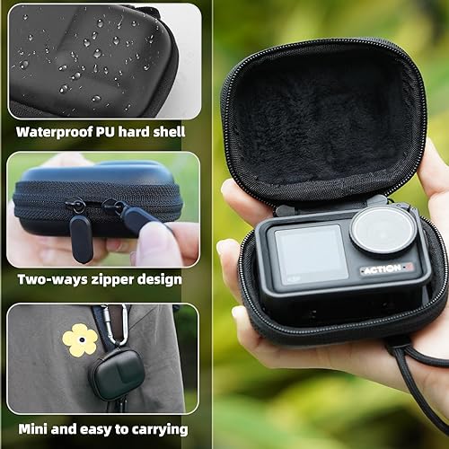 Miniatura 3 de Mini estuche de transporte para DJI OSMO Action 4 3, bolsa de almacenamiento portátil para GoPro 1211109Insta360 Ace Ace Pro, funda de viaje rígida