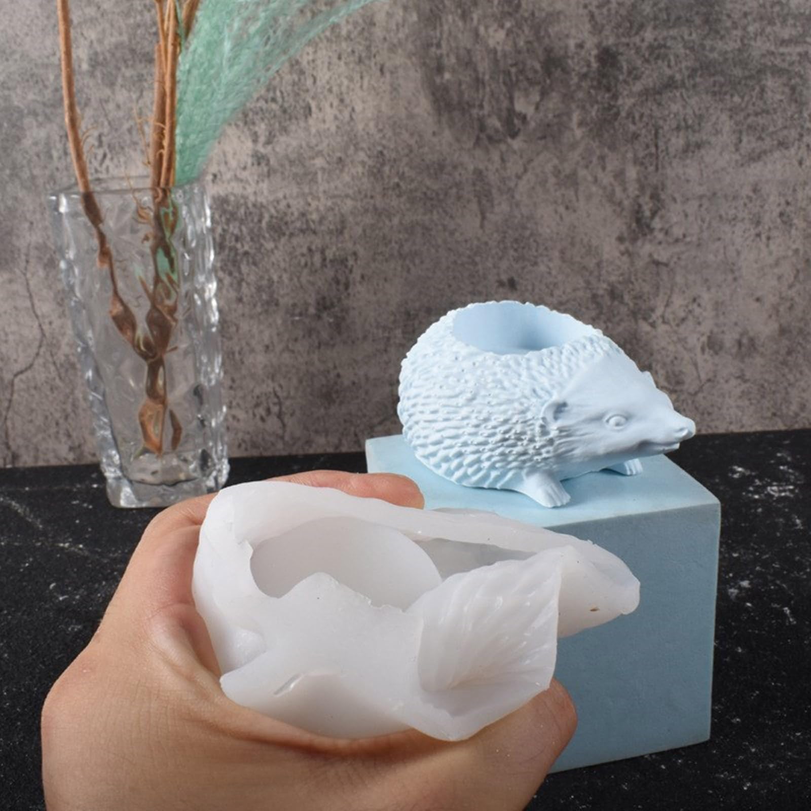 可愛いハリネズミ キャンドルホルダー 可愛いハリネズミ キャンドル