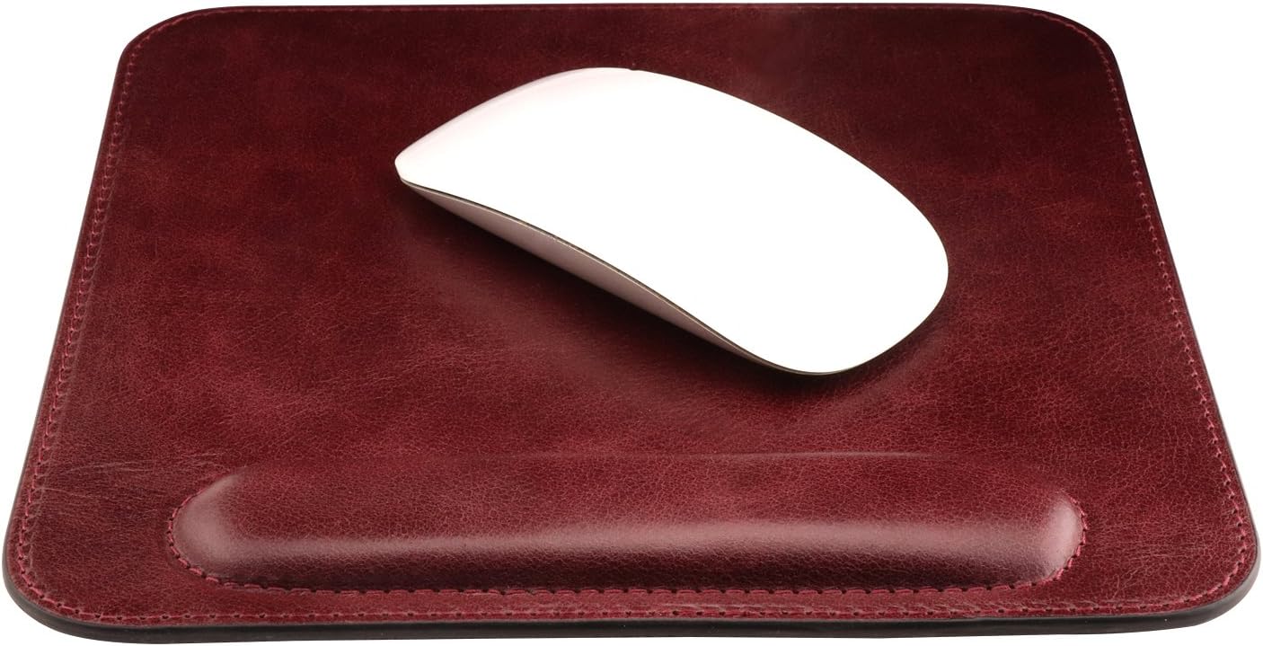 ovale muismat met polssteun - antislip onderkant, glad