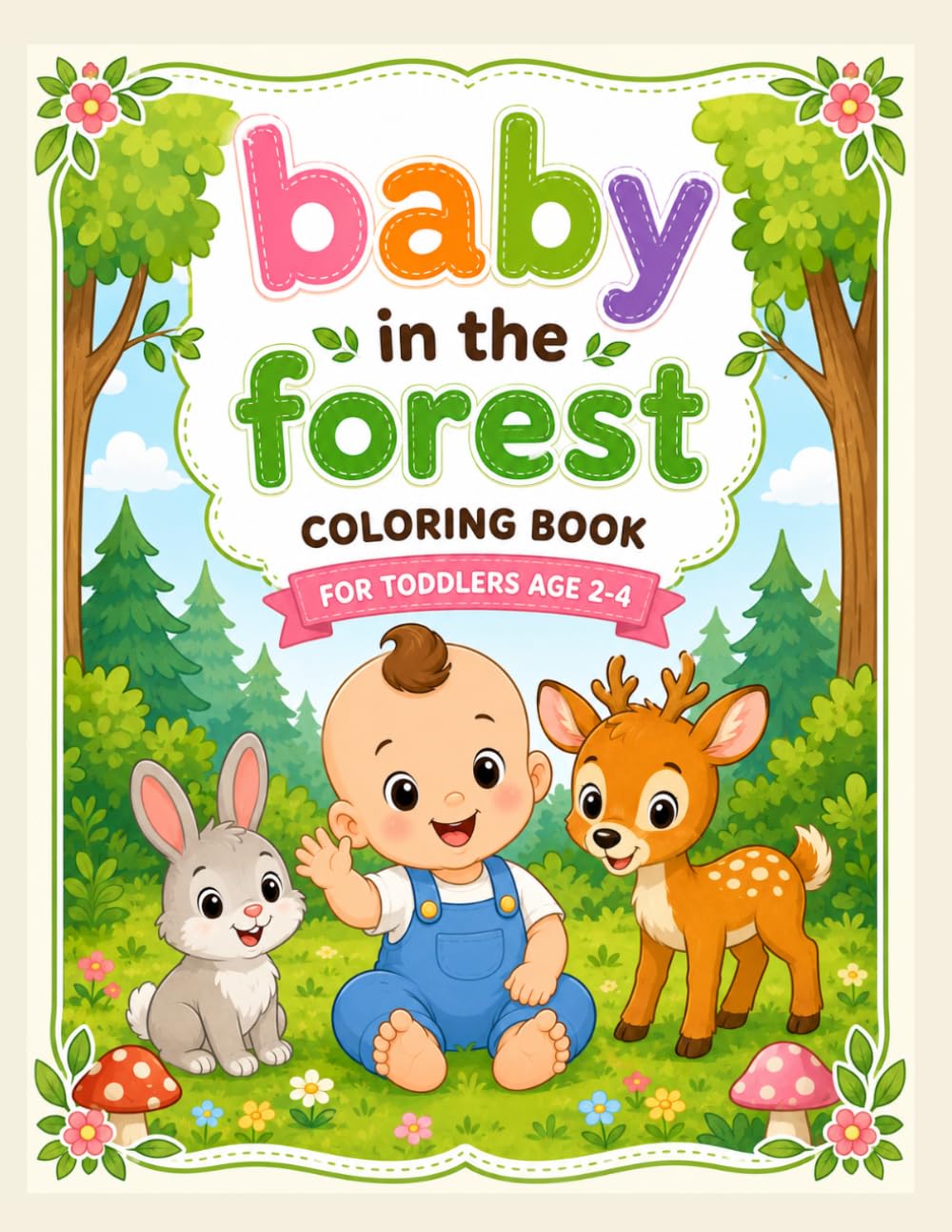 Baby in the Forest Coloring Book for Toddlers: Easy Coloring Pages with Baby Animals and Forest Adventures (Baby's Adventures)