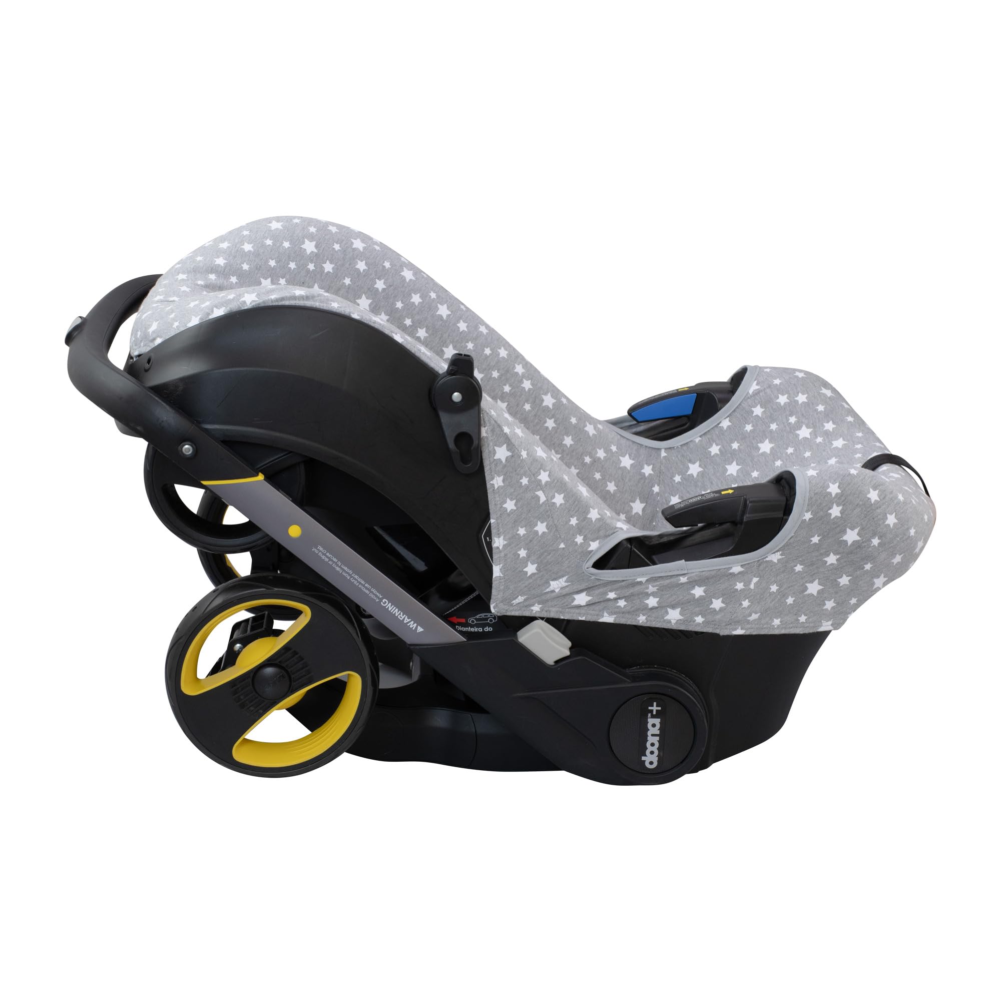 JYOKO KIDS Funda para Silla de Auto Y Cochecito Compatible con Doona, Elaborado en 100% Algodón (White Star)