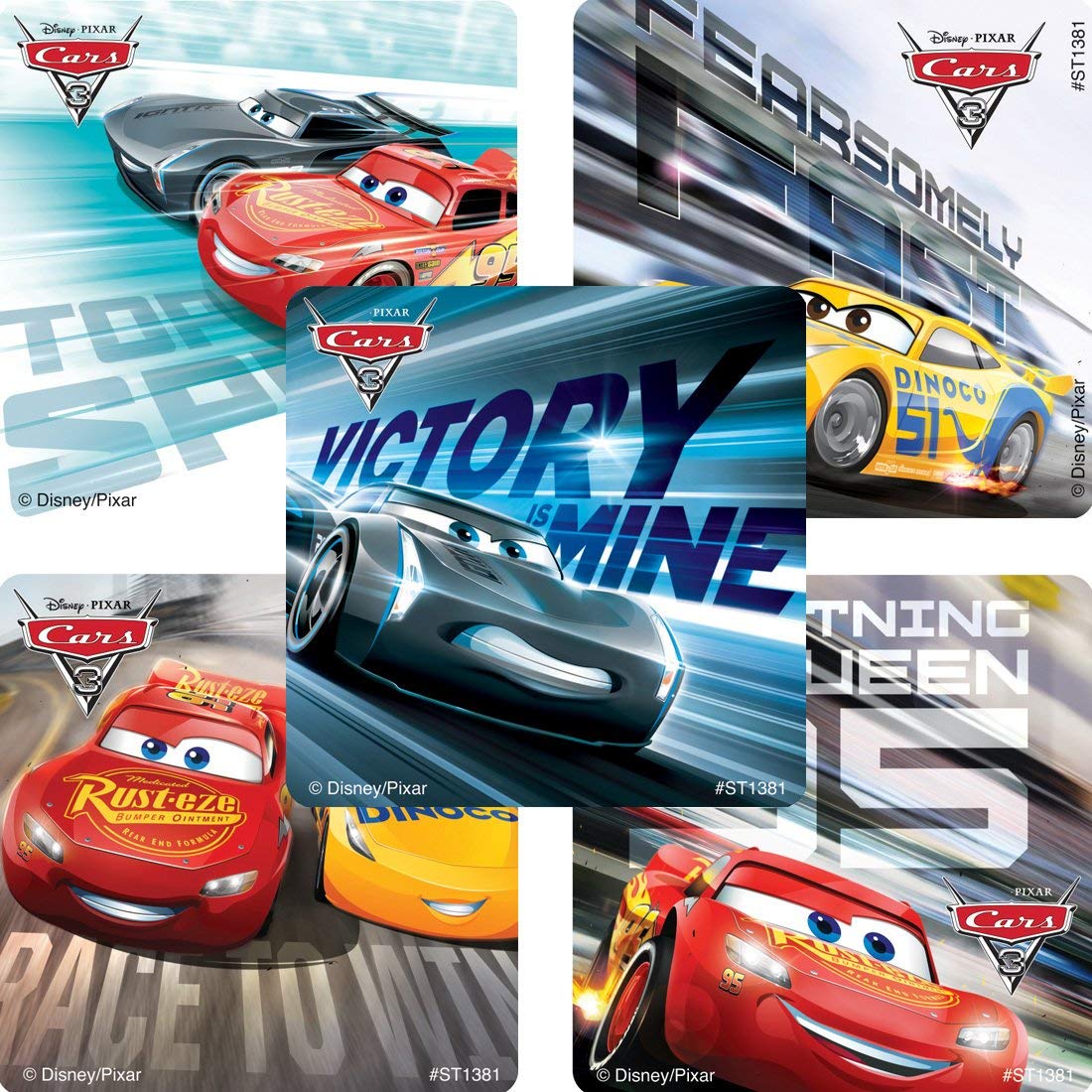 Photo 1 of SmileMakers Cars 3 Movie Stickers - Prizes and Giveaways - 100 per Pack