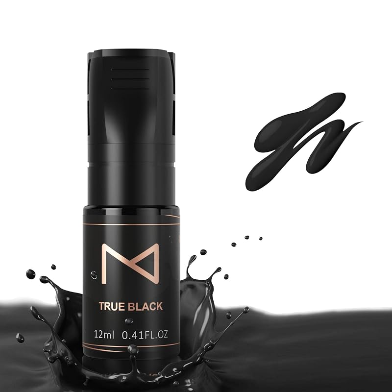 M Pigmento Líquido Cosmético para Sobrancelhas Powder Brows True Black, 12 mL