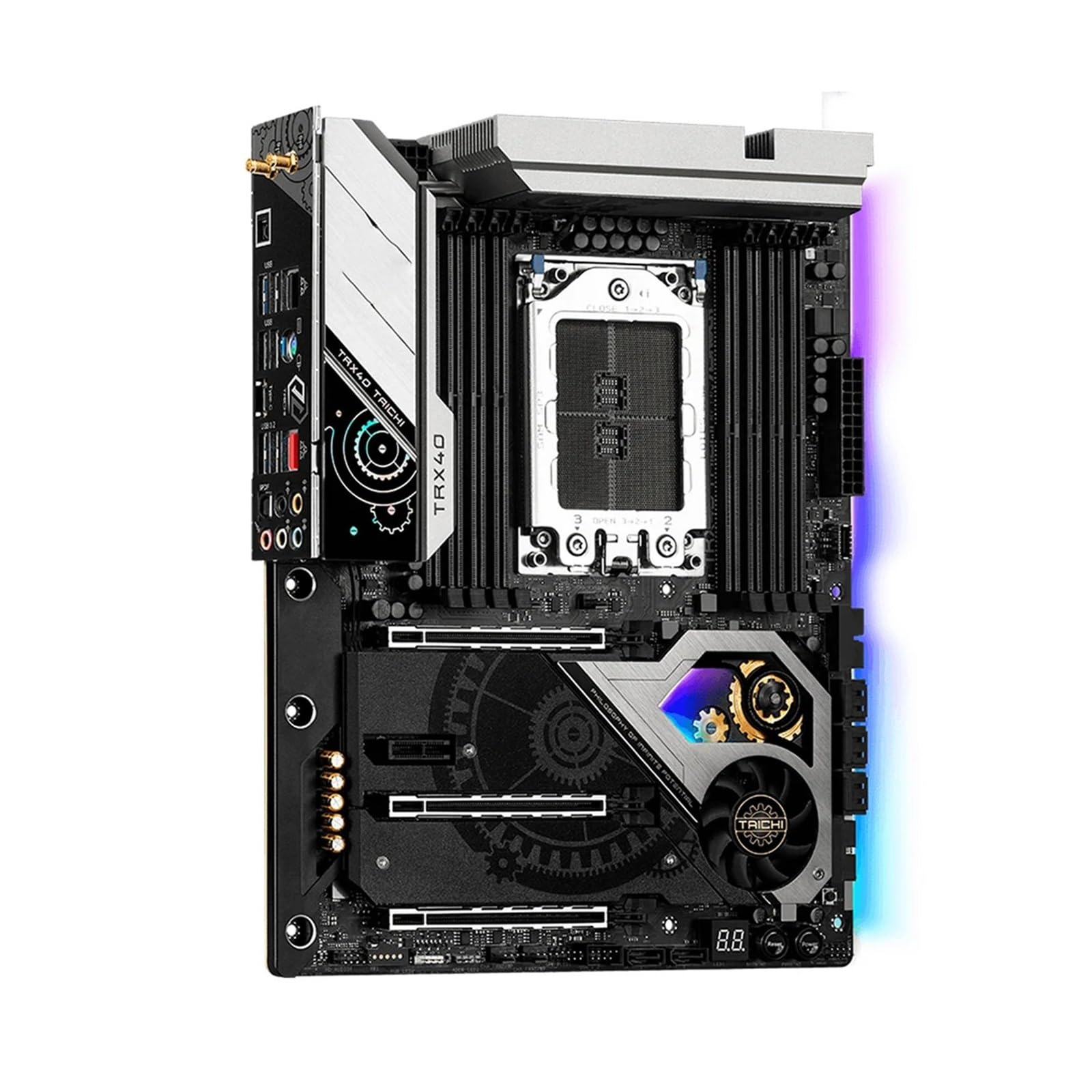 Placa Base La Placa Base Fit For ASRock TRX40 Taichi es Compatible con procesadores Ryzen Threadripper de Tercera generación 3990X, 3970X y 3900X CPU DDR4 NVME M.2