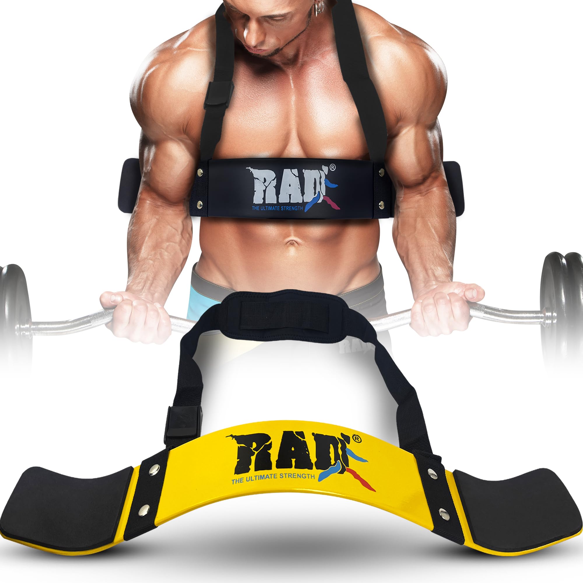 RAD Arm Blaster for Biceps & Triceps, Strength Training Arm Machines Great for Bicep Blaster, Bicep Curl Support Isolator