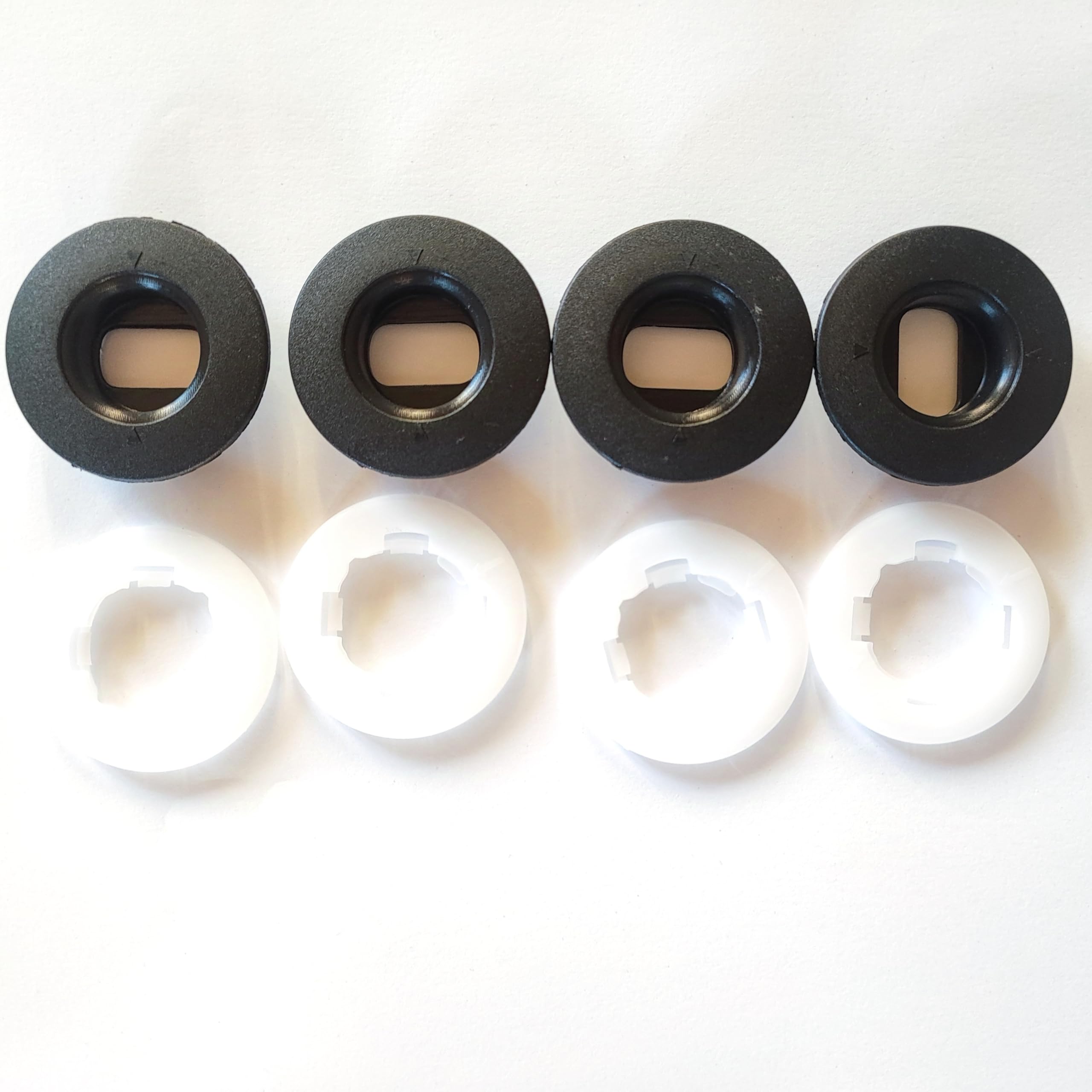 4 pezzi Clip per cappelliera compatibili, set clip di fissaggio copertura bagagliaio, clip supporto cappelliera, clip di fissaggio in plastica, robusti, durevoli, facili da installare, universali