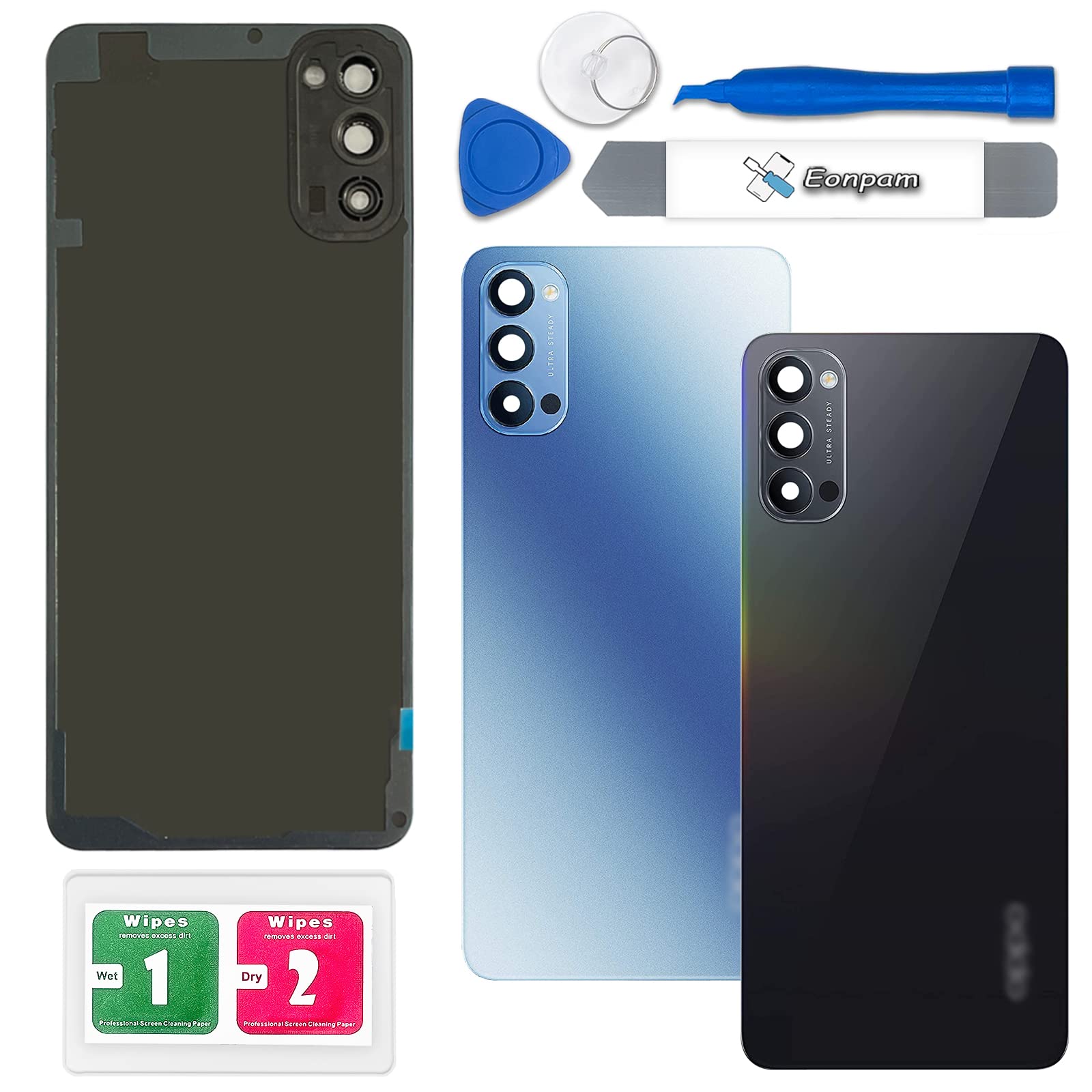 Cache Batterie Arrière (vitre Capot) Pour Oppo Reno 4 Pro 5G - Pièce De Rechange Neuve - Made In China