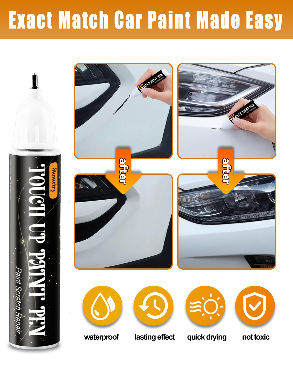 Blizzard Pearl Tricoat 070 Compatible with Toyota 2-in-1 Touch Up