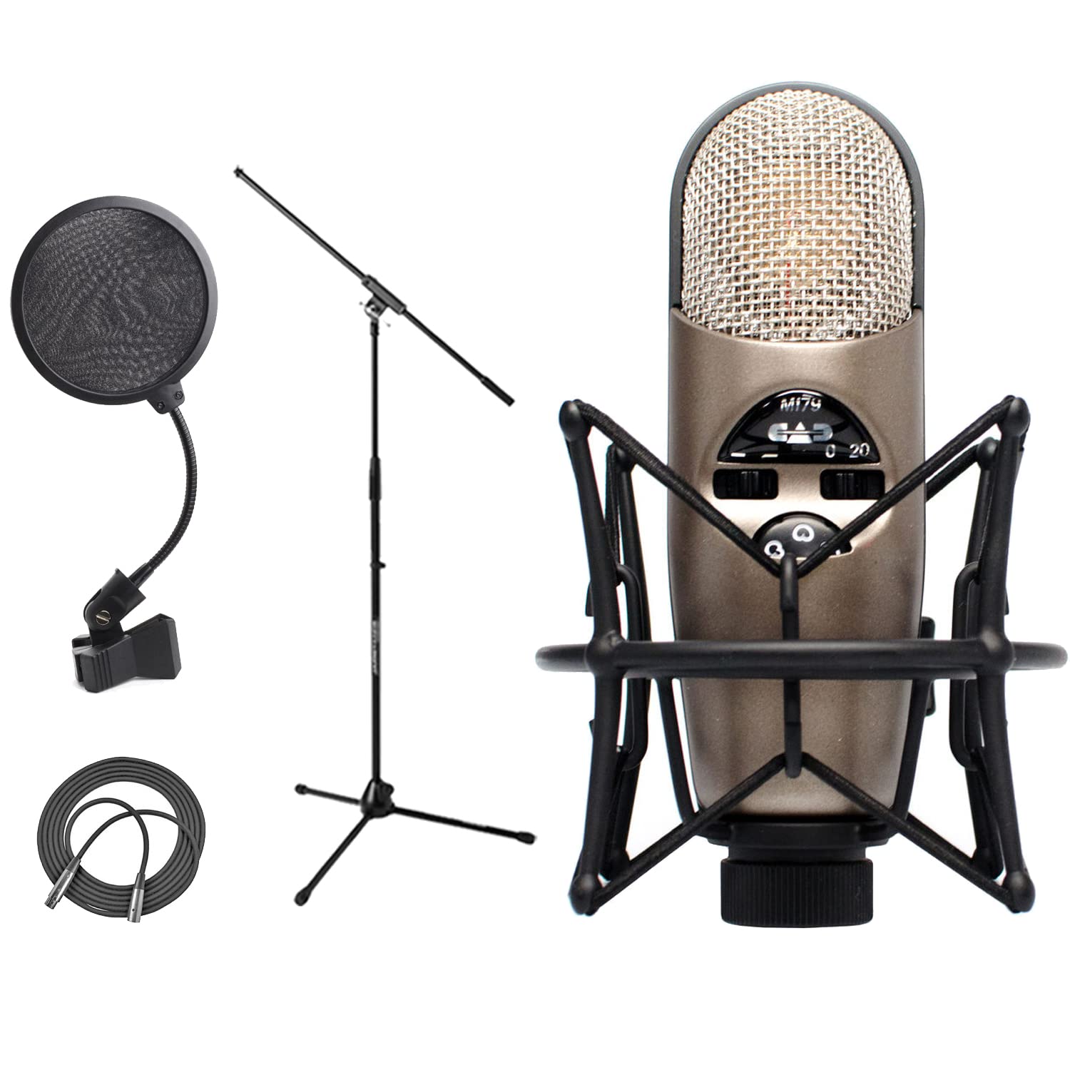 Amazon | CAD Audio M179 可変パターンコンデンサーマイク + オン 