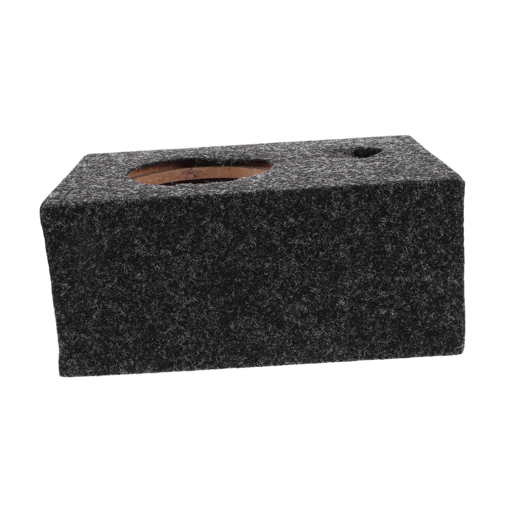 Cabilock Caja de Subwoofer para Automóvil Diseño Ultrafino y Ahorro de Espacio, Caja de Audio para Vehículo Hecha de Madera y Fieltro, Adecuado para Instalación DIY en Coche