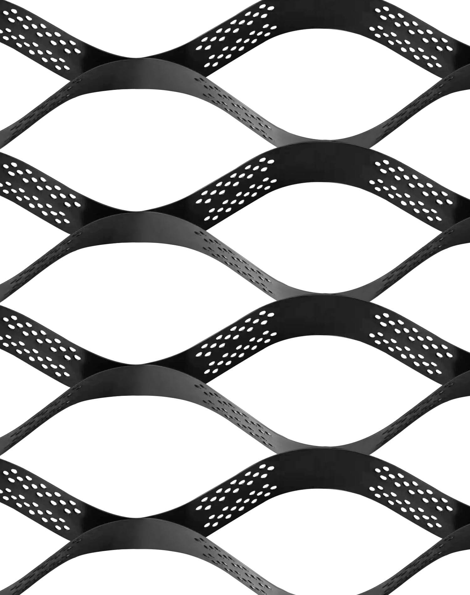 QWORK® Estabilizador de Grava en Material HDPE, 3mx5m=15m², Resistente al Desgaste y a la Corrosión, Ideal para aparcamientos, entradas de vehículos, Jardines
