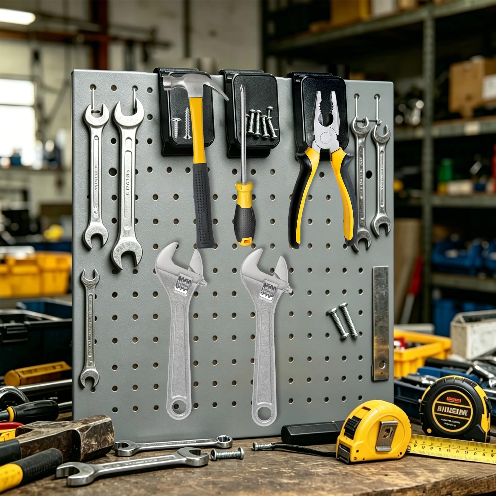 Magnet Belt Clip, Tool Belt Clip, Strong Clip-on Belt Magnet Holster for Hammer, Screws, Nails, Pliers, Screw Driver, Trowel, Drill Bit, Wrench