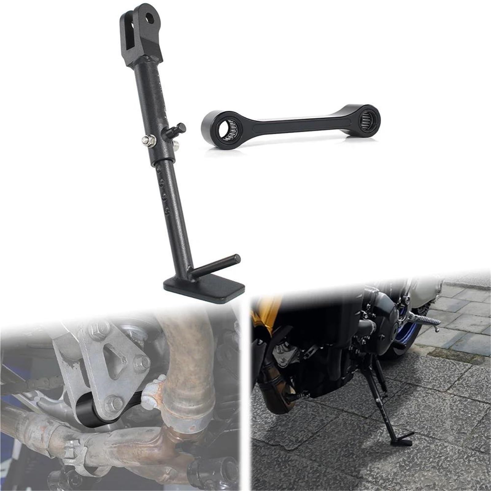 Rivestimenti Laterali Moto Sospensione Posteriore Cavalletto Regolabile Cavalletto Laterale per Y&amaha per Tracer MT09 MT09 SP 9 GT XSR900 2021-2024