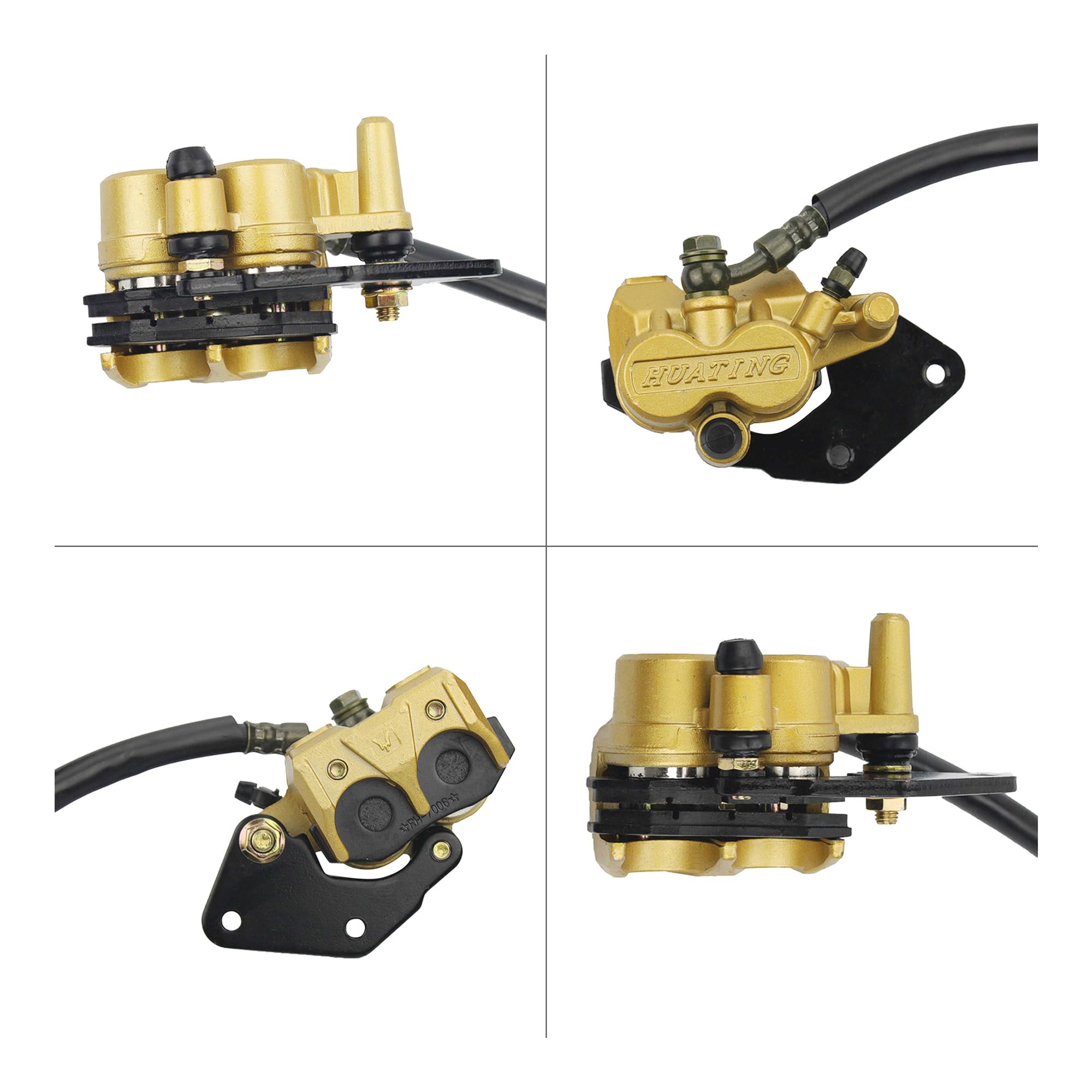 GOOFIT Conjunto De Cilindro Maestro De Freno De Disco Trasero Con Pastillas De Freno Reemplazo Para VehíCulos Todoterreno Atv De 50cc 70cc 90cc 110cc 125cc