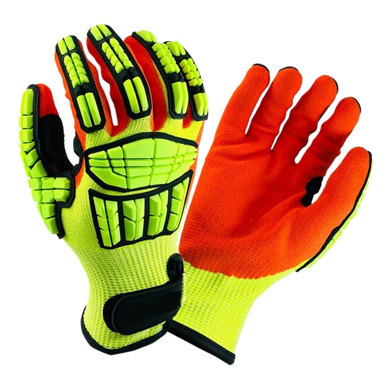 Les Gants De Travail Protecteurs D'anti Vibration Ont Coupé Résistant Avec Le Gant Plongé De Paume De Nitrile De Preuve D'huile Coupe Confortable(M)