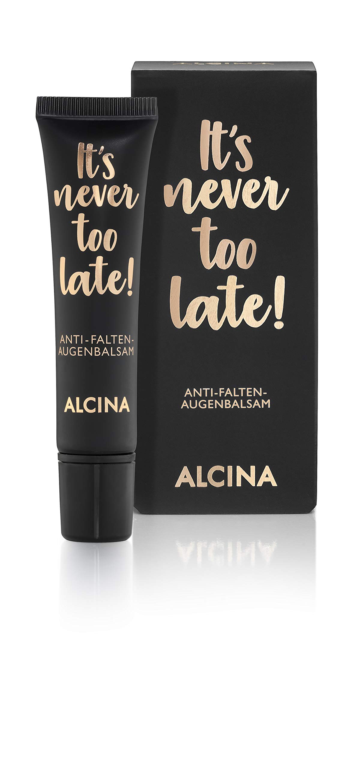 ALCINAIt’s Never Too Late Anti-Wrinkle Eye Balm, Reduce Fine Line & Wrinkles with Aquarich, Vitamin E & Shea Butter- 15ml, Made in Germany