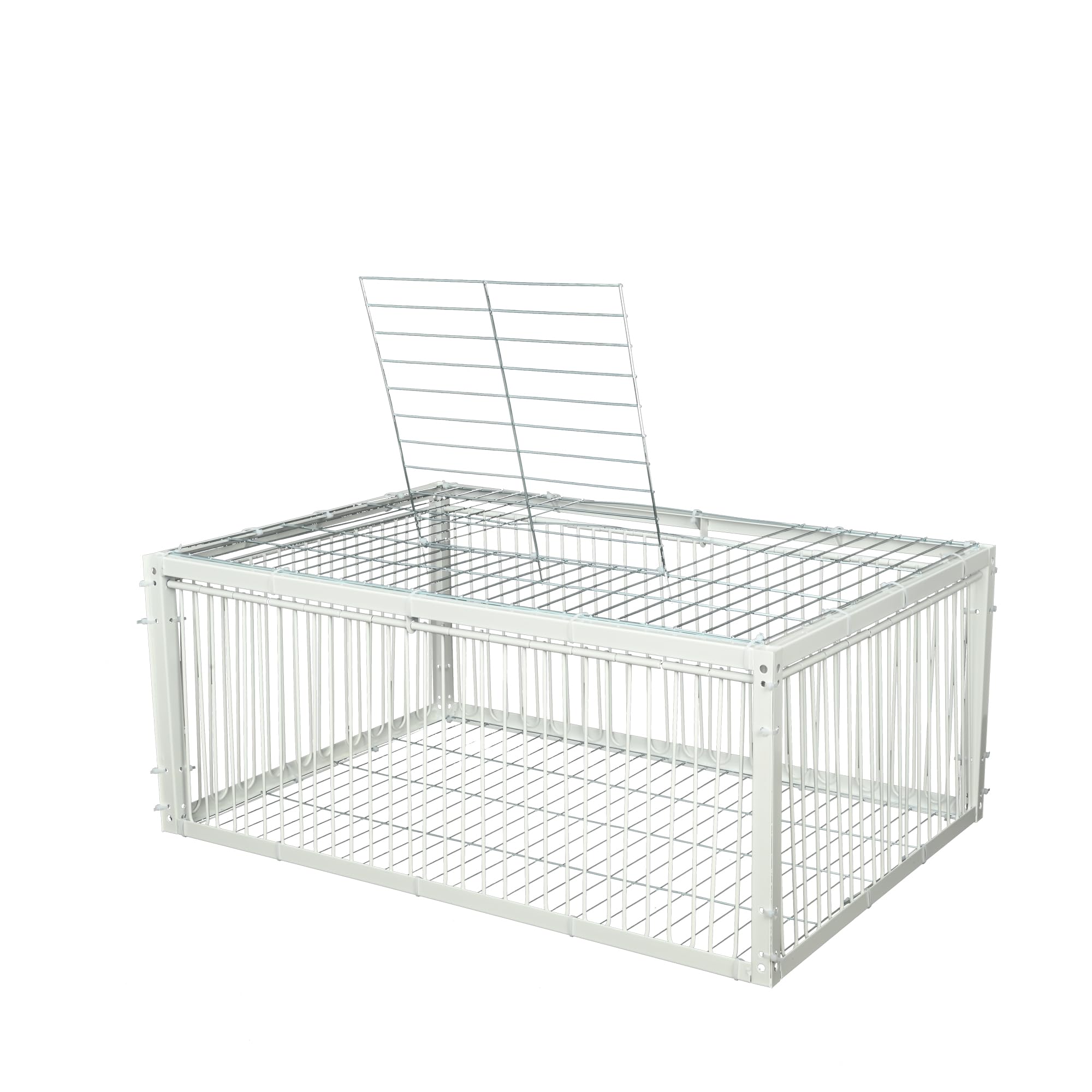 Jaula de trampa para palomas con entrada unidireccional (4 puertas), jaula de captura de pájaros, jaula de trampa automática con diseño a prueba de escape, jaula para pájaros para palomas de