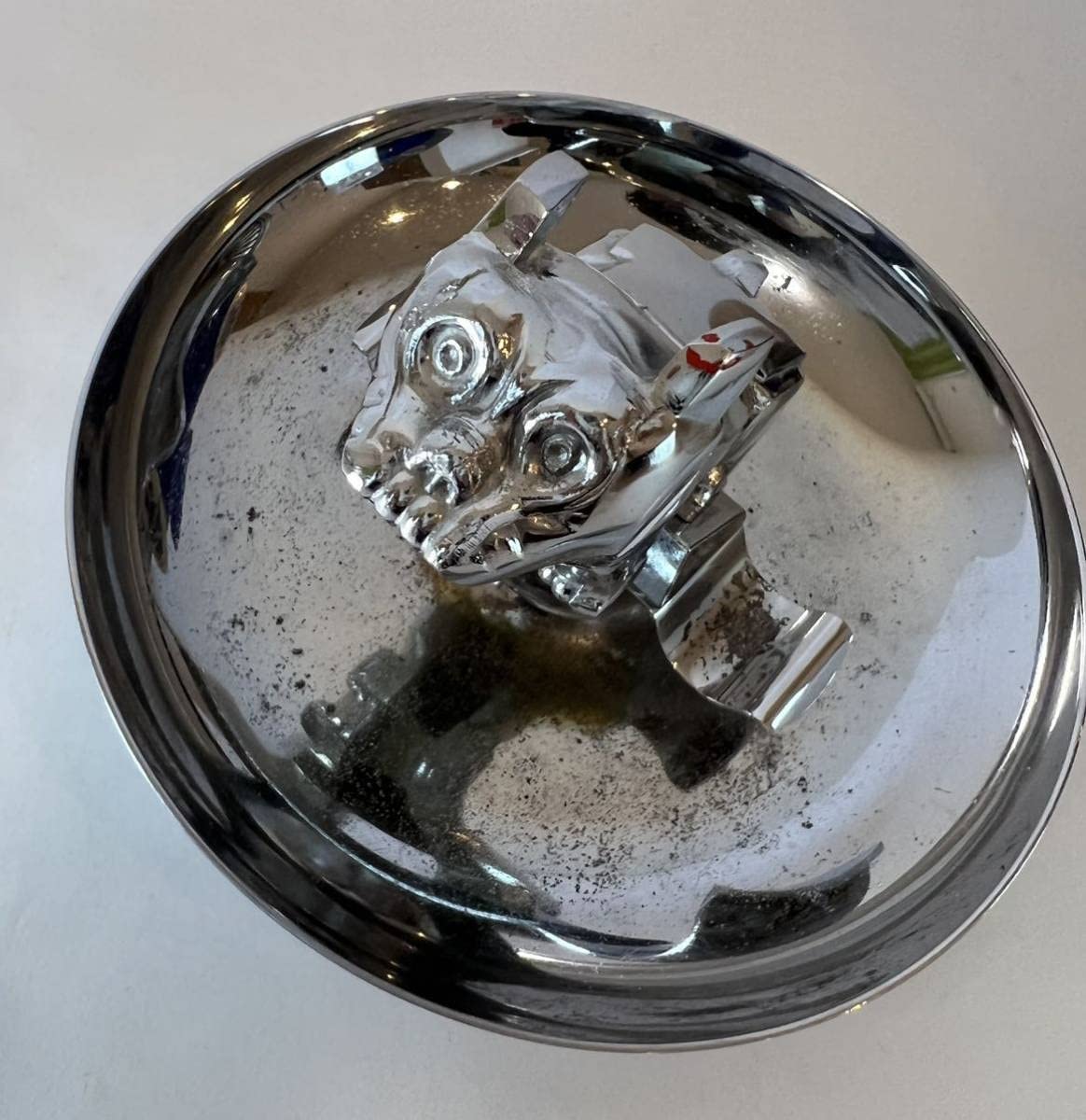 1970's MACK マック トラック ブルドッグ ビンテージ 灰皿 鉄製 犬