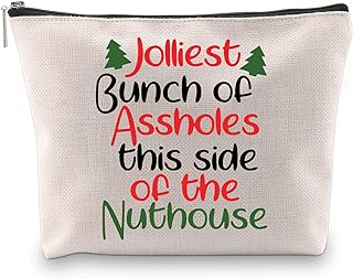 BLUPARK Christmas Vacation Gift National Lampoons Christmas Vacation Makeup Bag, Jolliest Bunch