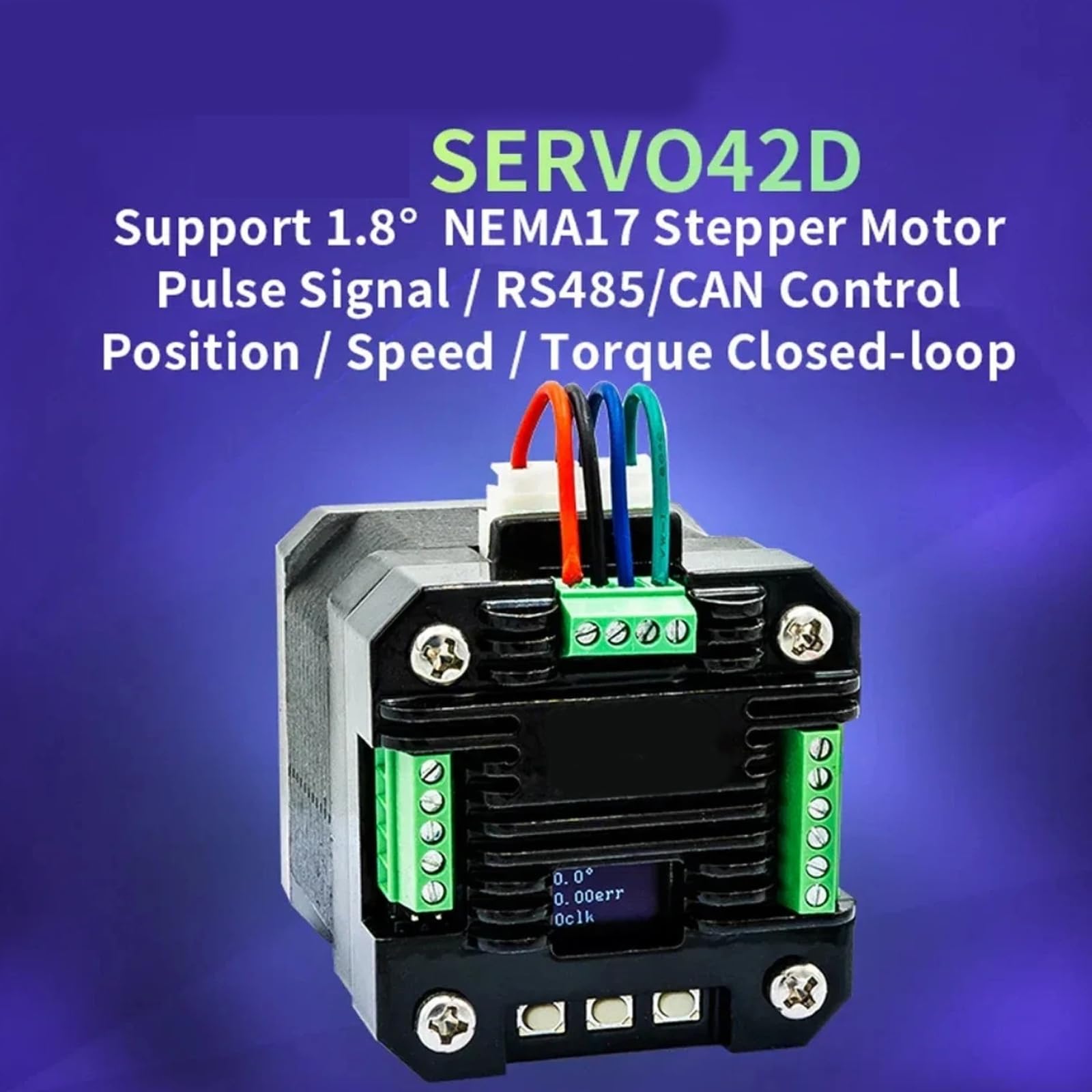 SERVO42D Driver Board Module Set con cablaggio terminale, CANMB