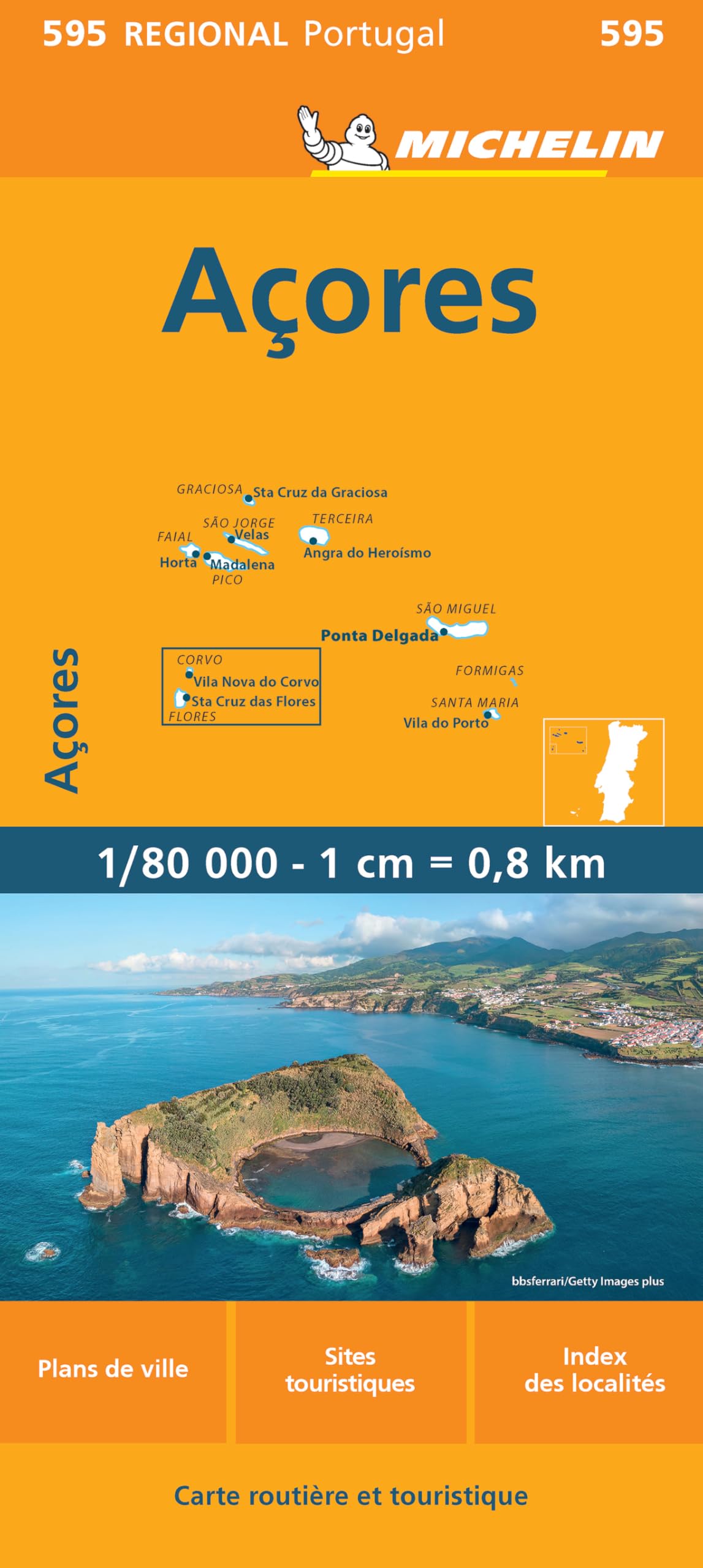 Azores (595): Portugal (Michelin régional, 595)
