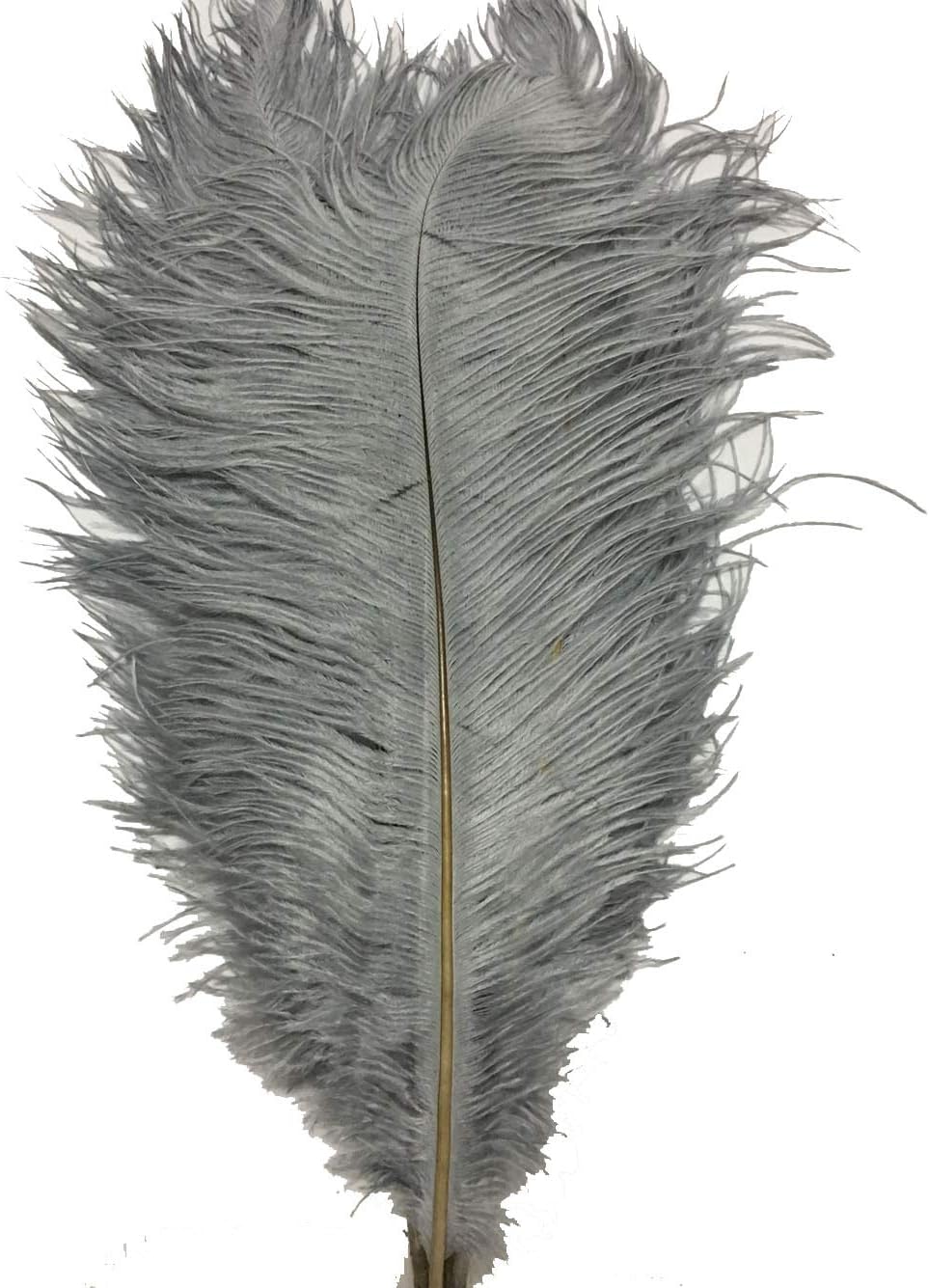 MELADY® Pack of 200pcs Natural Ostrich Feathers Centerpieces 10-12inch(25-30cm) for Home Wedding Party Decoration (Gray)
