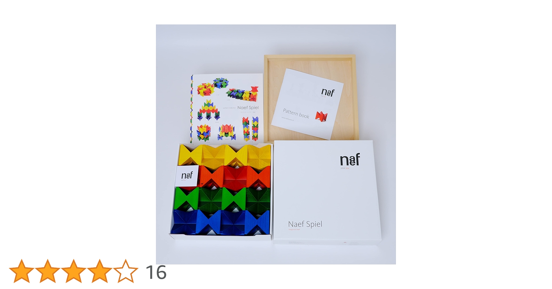 ネフ・スピール　Naef Spiel 美品　ネフ社パターンブック・木箱付き naef 特別価格 国産木箱おまけ 正規輸入品 ネフ社 ネフスピール