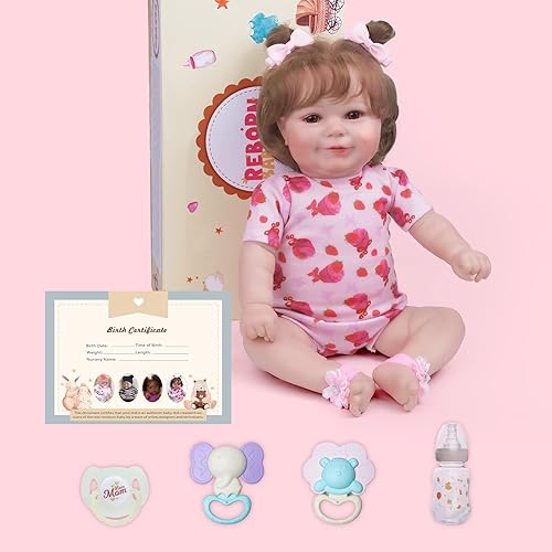 Miniatura 6 de BABESIDE Muñecas de bebé Reborn realistas, cuerpo suave de 20 pulgadas, muñecas de bebé recién nacidas, muñecas de bebé recién nacidas posables de