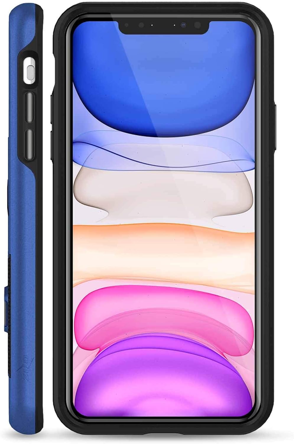 Zizo Transform Series for iPhone 11 Case - Dual-Layer Protection w/Kickstand, Military Grade Drop Protection - Blue