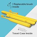 GRIN Natural Oral Care Toothpaste Teeth Whitening SLS Free Toothpaste for Adult and Kids with Electric Toothbrush for Adults with 2 Brush Heads & Carry Case | 3 Cleaning Modes, Sonic Technology (100 Gram, Mintesberry + Yellow Toothbrush) gallery image