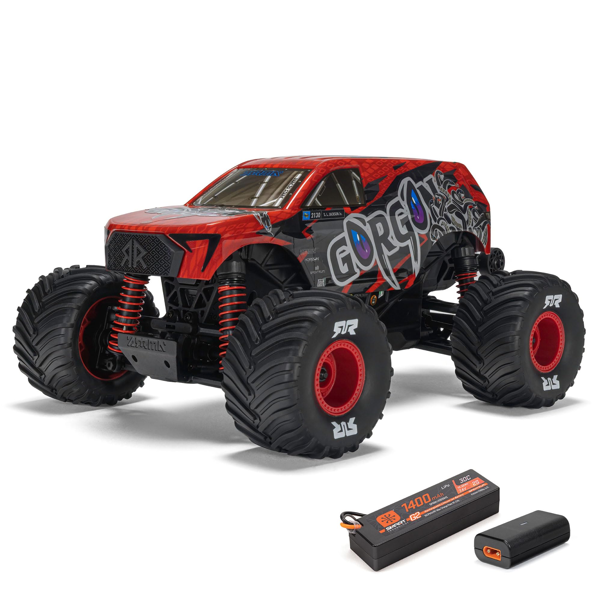 ARRMA RC Truck 1 16 Gorgon GROM 4X4 RTR Brushed Monster Truck Battery Charger Included Red ARA2130T2