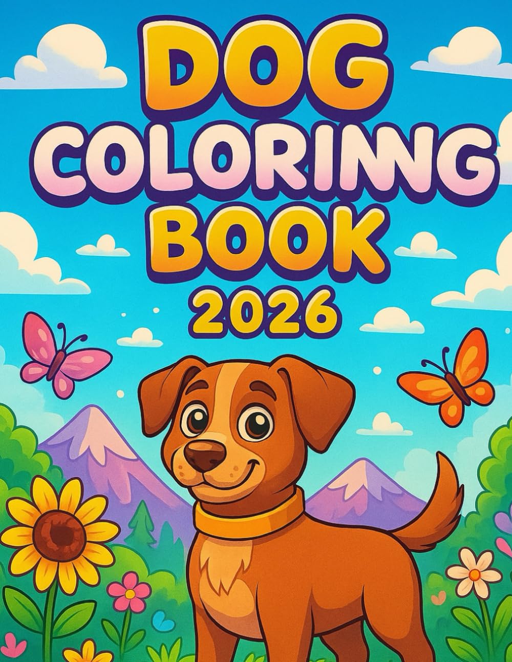 Dog Coloring Book 2026 – Cute Puppy Coloring Fun for Kids!: Adorable Dog and Puppy Coloring Pages for Boys and Girls