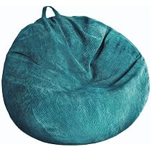 Plush Storage Bean Bag Chair Cover Without Filling Washable Ultra Soft Corduroy Bean Bag Cover for Organizing Plush or Textiles Sack Bean Bags for Adults and Teens