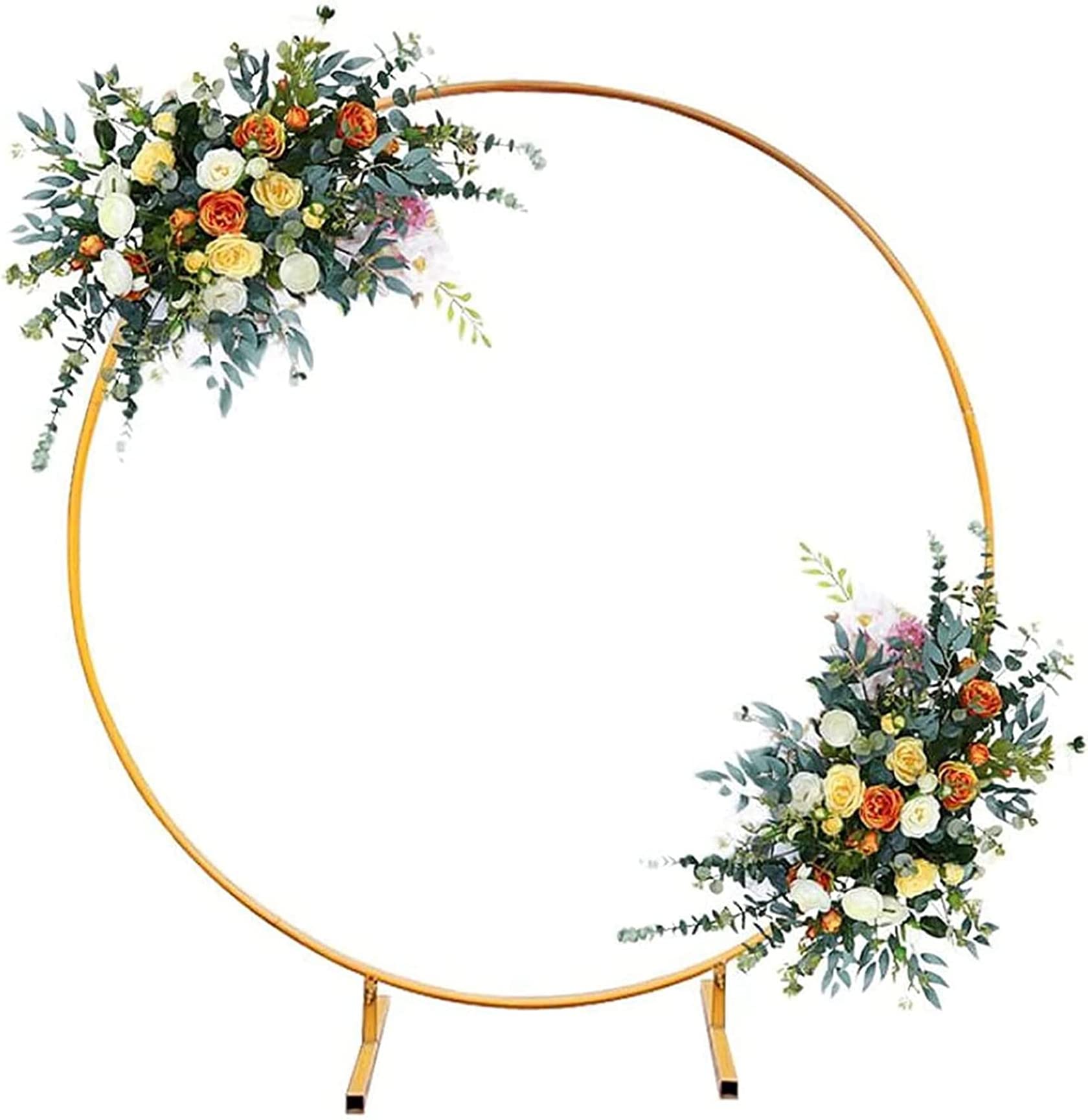 Toile de Fond Ronde en Fer pour décoration de Mariage, Arche de Fleurs, Ballons, arrière-Plan de Porte, fête