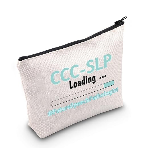 POFULL Speech Pathologist Gift SLP Gift Speech Language Pathologist Gift Appreciation Gifts Speech Therapist Gift (SLP Loading bag)