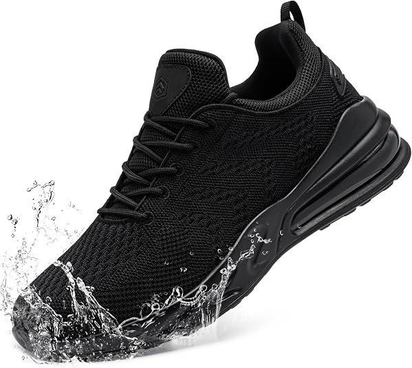 LARNMERN Men Non Slip Work Sneakers Water Resistant Food Service Zapatos Trabajo Antideslizantes Walking Shoes Waterproof Shoes Slip-on, ...